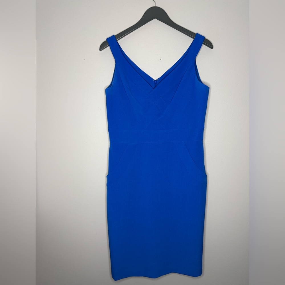 Chetta B Vibrant Blue Midi Dress